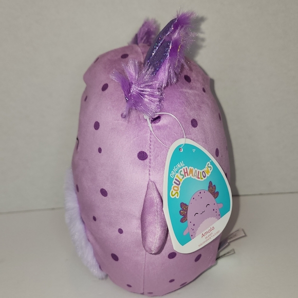 AMALA 🦎 Purple Spotted Axolotl Original Squishmallow by Kelly Toy ☆》NWT《☆ - Picture 7 of 9